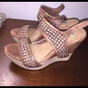 WORN ONCE!!! Ugg wedges!!! Super comfy!