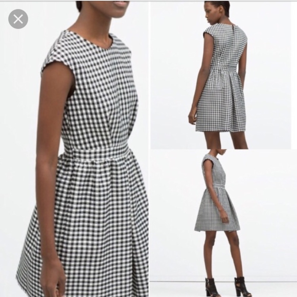 BRAND NEW ZARA GINGHAM DRESS!