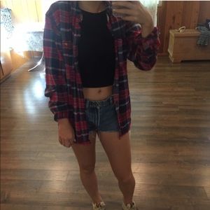 Red and blue flannel