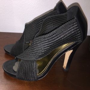 WORN ONCE!!! Vince Camuto black platforms! Sexy!