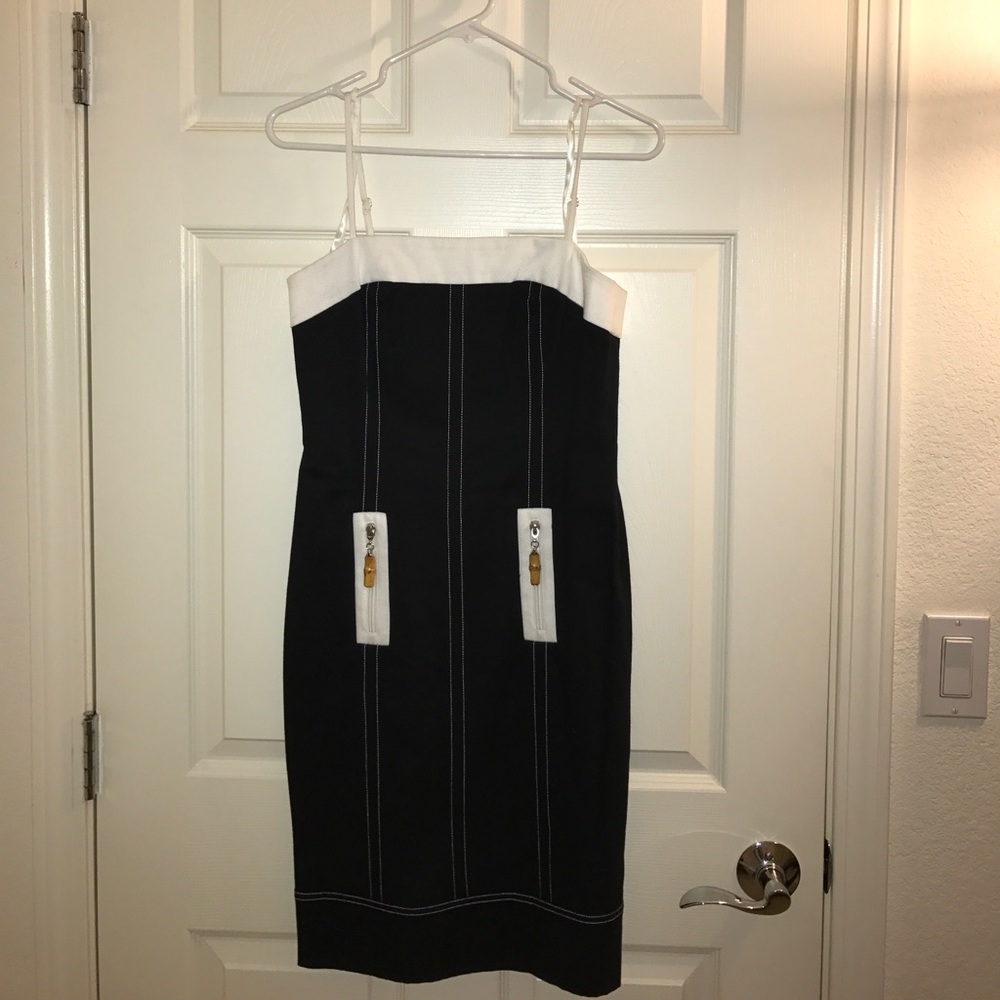 9 west black dress