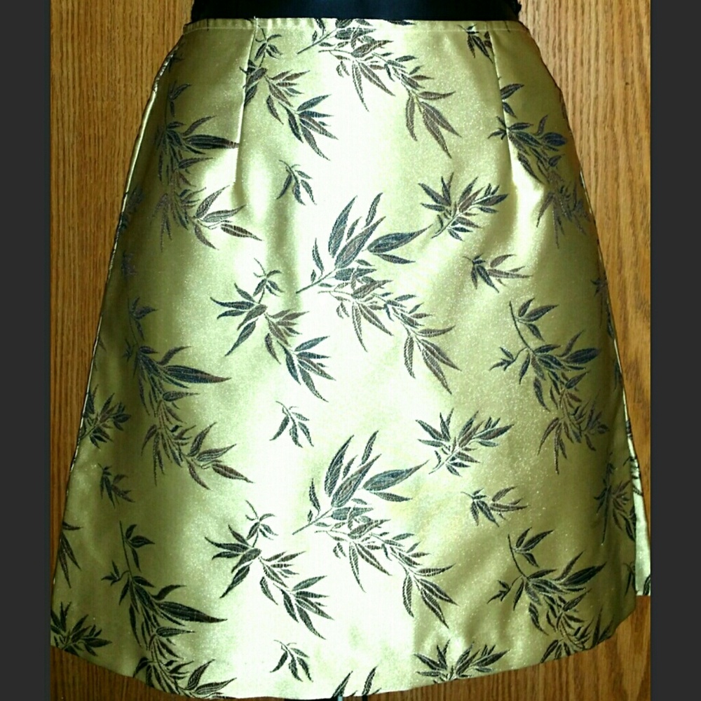 Gold Asian Inspired Vintage  Xoxo MINISKIRT