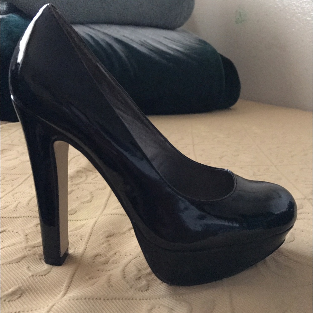 Black platform heels