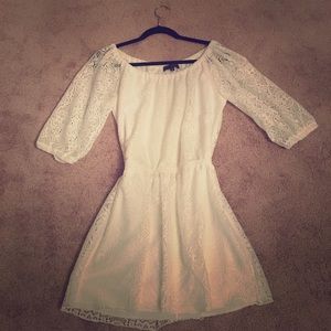 Cute white lace summer dress, like-new