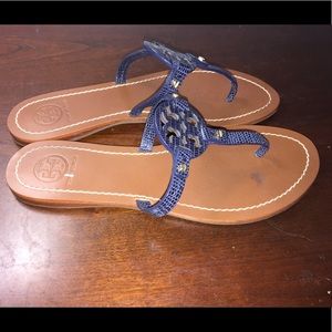 WORN ONCE!!! TORY BURCH miller flat Sandals