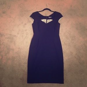 Plain black H&M professional dress