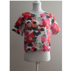 Romwe ZigZag Crop Top