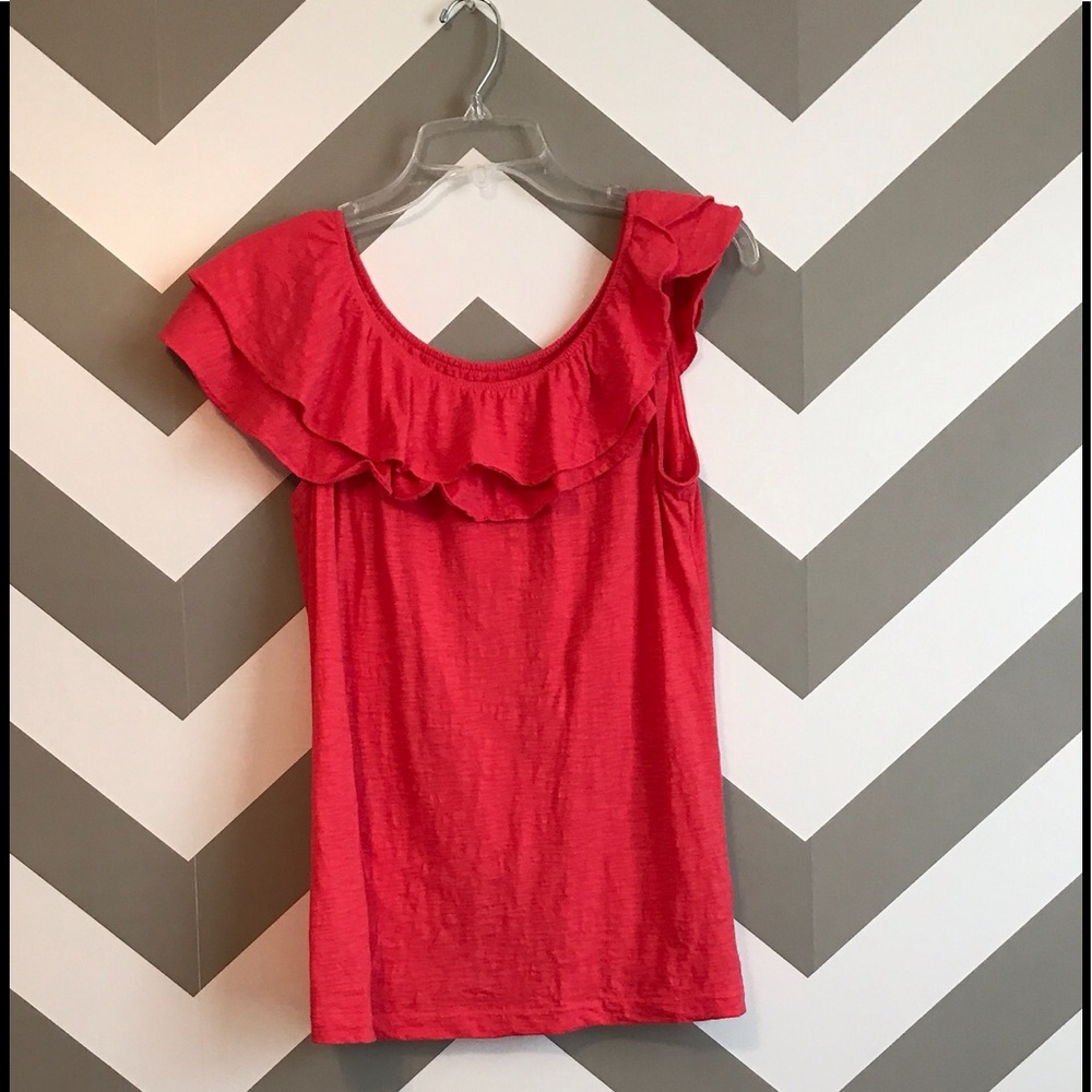 Lilly Pulitzer Coral asymmetrical Top