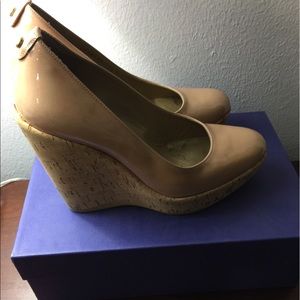 Stuart Weitzman corkswoon wedge. Sexy. Chic.
