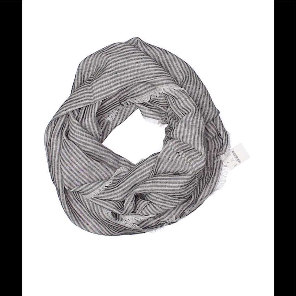 J. Crew Striped Cotton Infinity Scarf