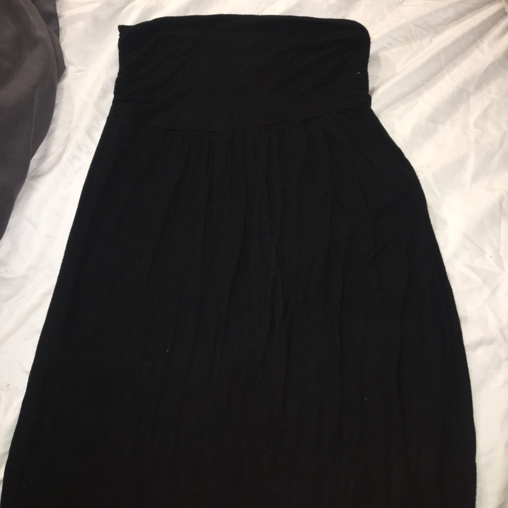 Black long maxi dress