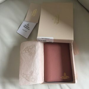 Vivienne Westwood Passport Holder Rosso Pink NIB