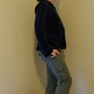 $$sold$$Talbots military style velvet blazer