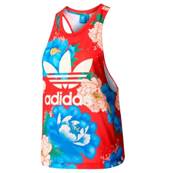 adidas Tops - NWT: Adidas Multicolor Floral Tank Top