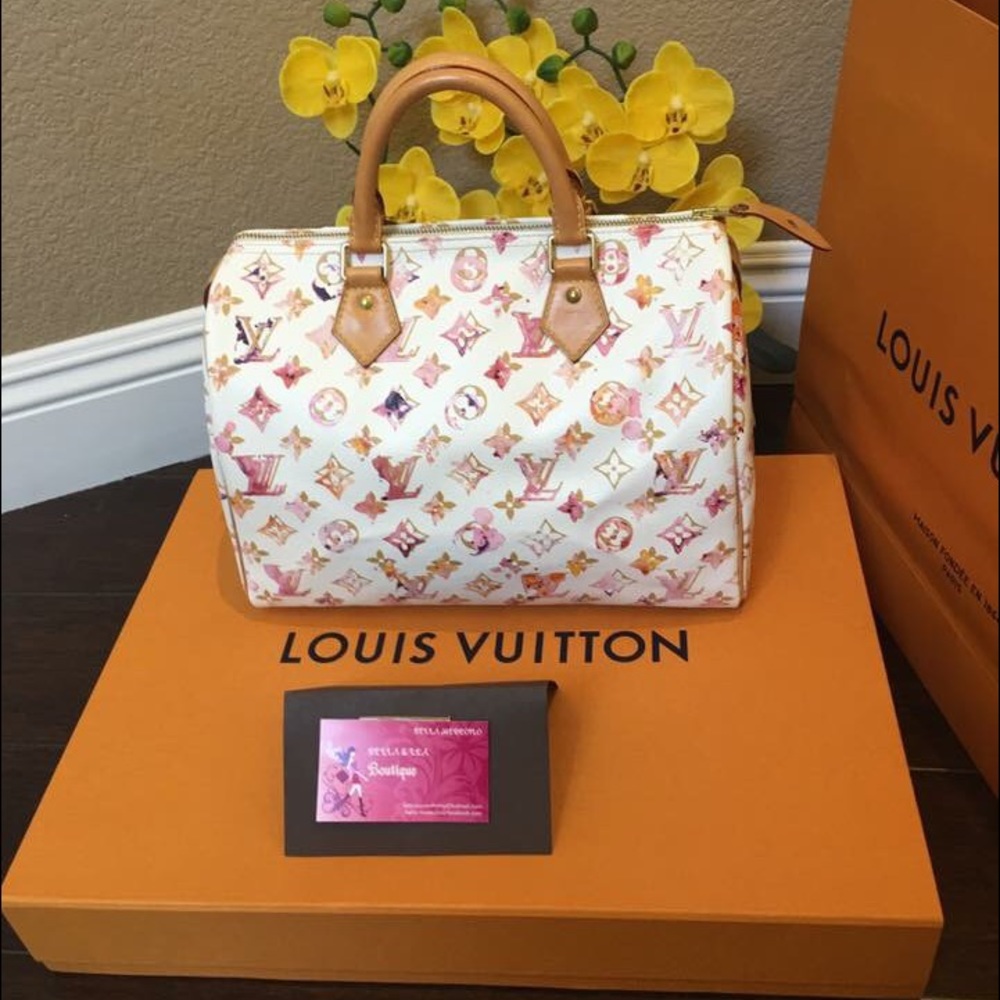 🌷Sold🌷LIMITED EDITION WATERCOLOR WHITE SPEEDY