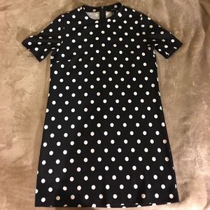 Polka dot shirt dress