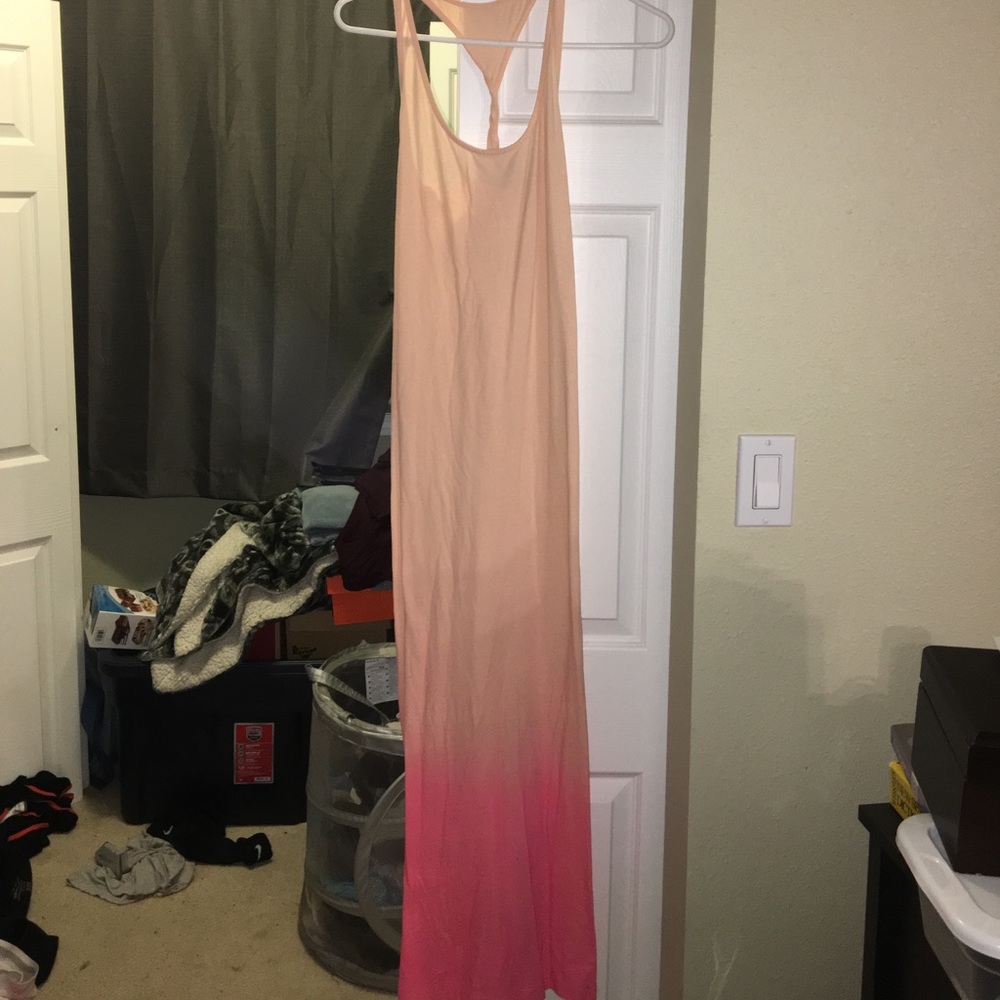 Long pink maxi