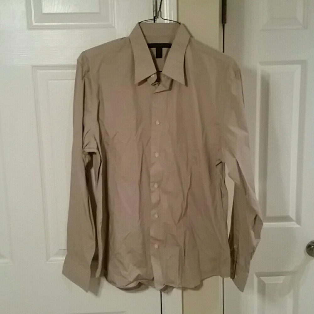 Express Modern Fit Stretch Cotton Button Shirt XL