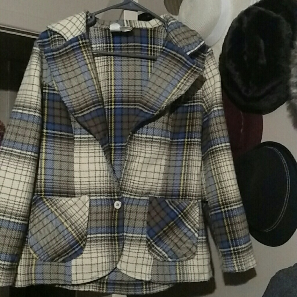 Madras Plaid Blazer