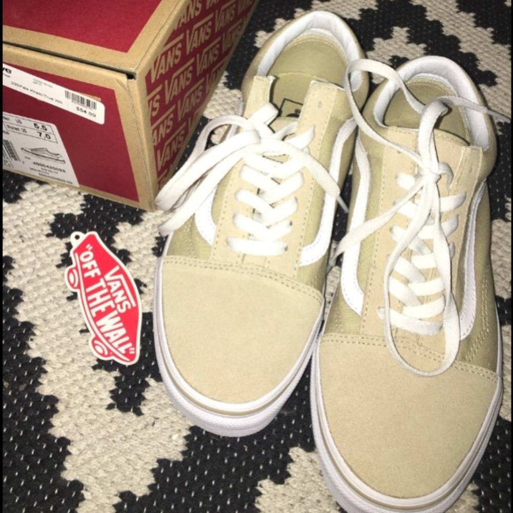 Khaki old skool vans