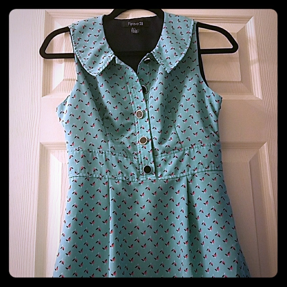 Forever 21 turquoise summer dress