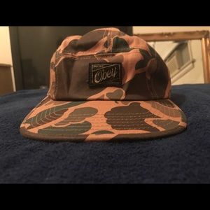 obey five panel camo hat
