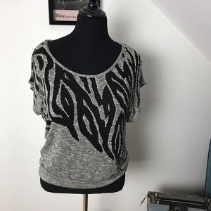 Forever 21 zebra print top