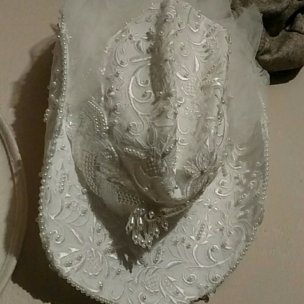Cowgirl wedding hat