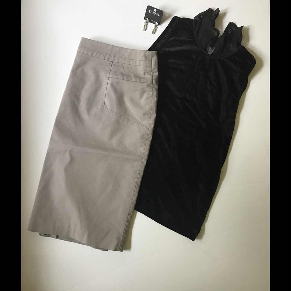 Worthington short gray skirt size 12