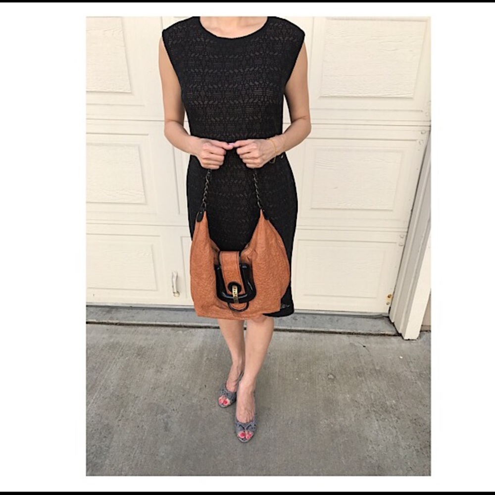 NIEMEN MARCUS MISOOK lace shell black dress LBD - Picture 4 of 8
