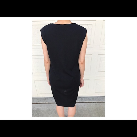 NIEMEN MARCUS MISOOK lace shell black dress LBD - Picture 5 of 8