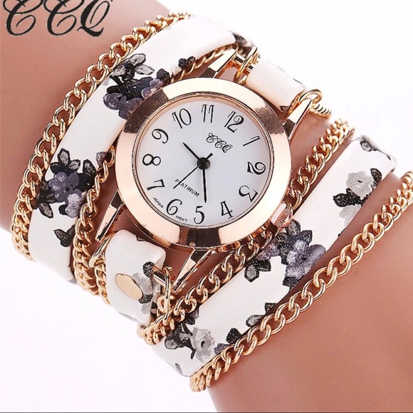 Wrist Wrap Watch (white) - Picture 1 of 2