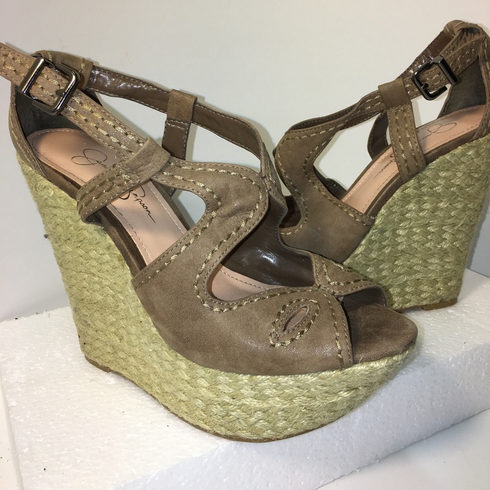 Sling back wedge  espadrilles
