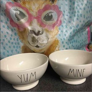 Rae Dunn yum & mine bowls