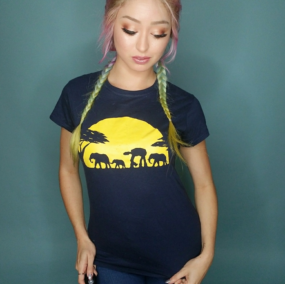 Lion king vs Star Wars tee