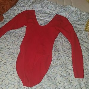 AA Bowie Red Bodysuit