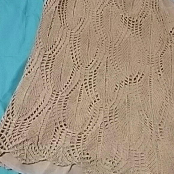 And under sheer-crochet tank - Picture 2 of 4