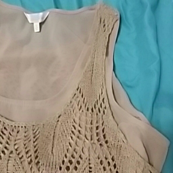 And under sheer-crochet tank - Picture 3 of 4