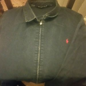 Denim Polo Jacket