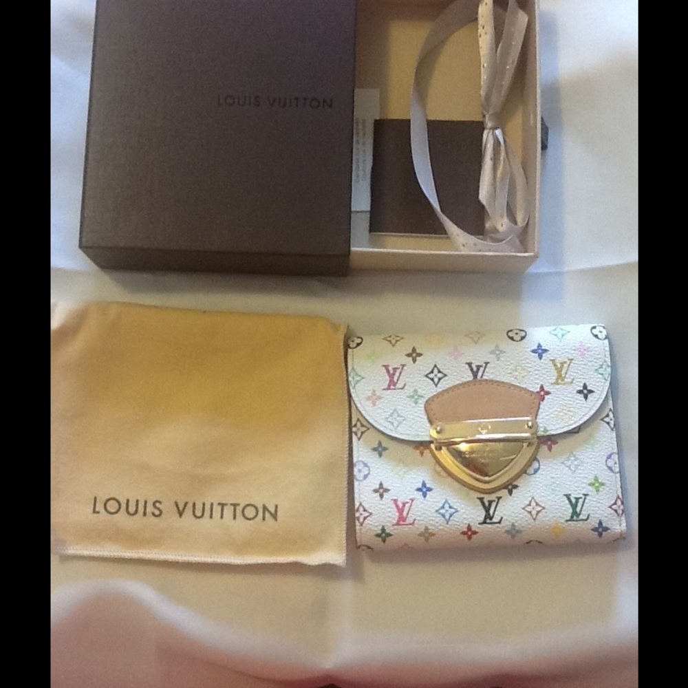 *SOLD**Louis Vuitton multicolor white koala wallet