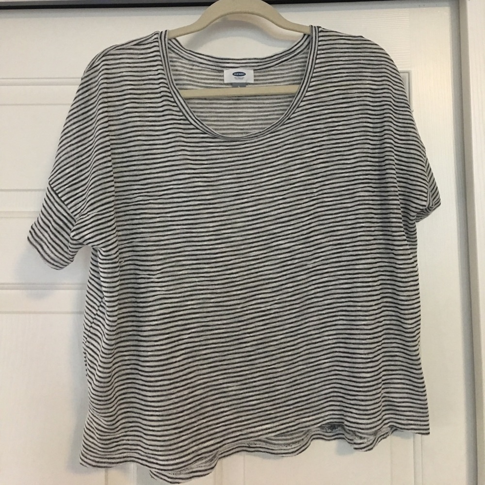 Old Navy stripped shirt.