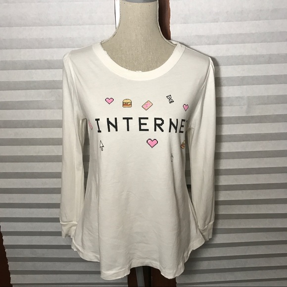Wildfox Tops - Wildfox Internet Long Sleeve Tee