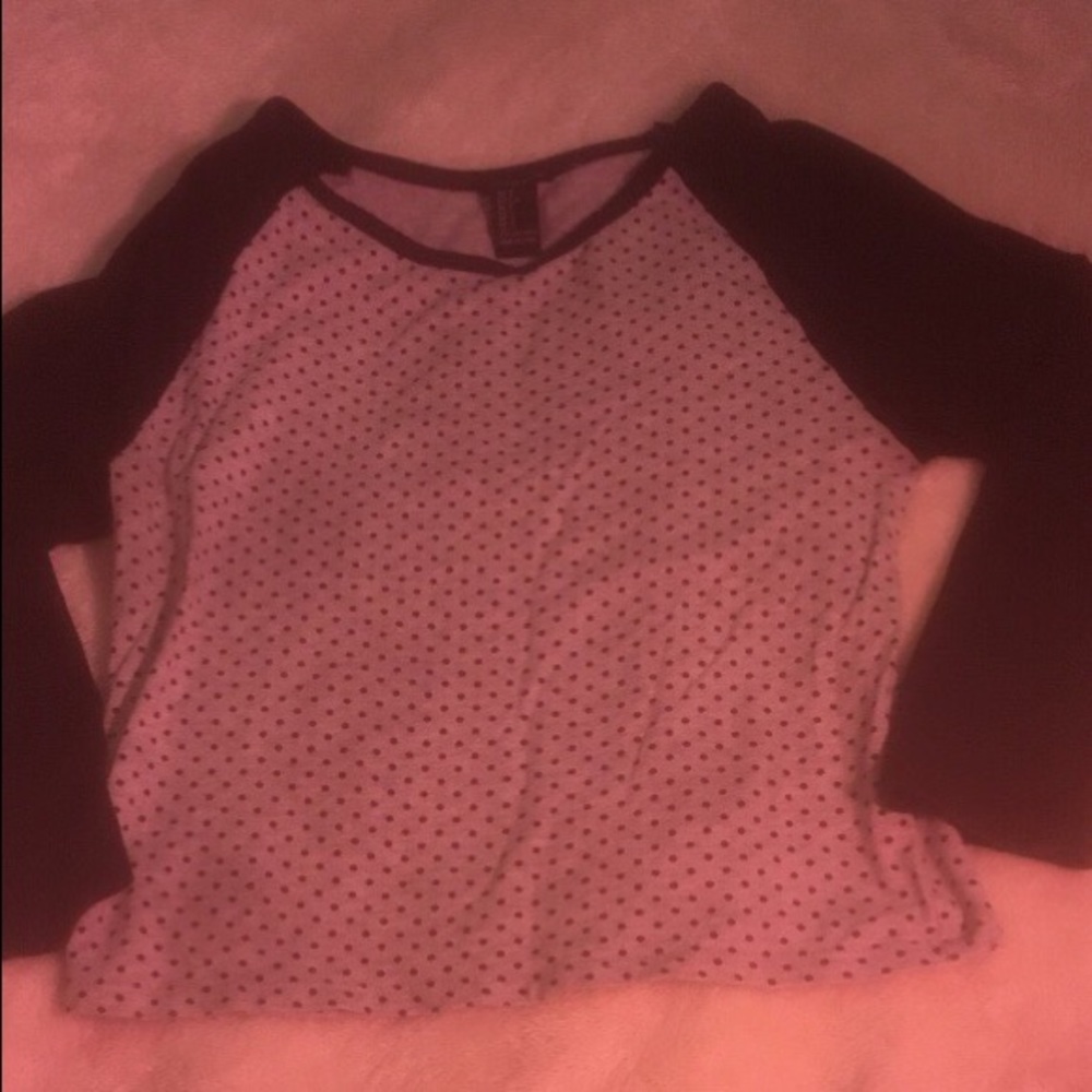 Forever 21 poka dot crop top