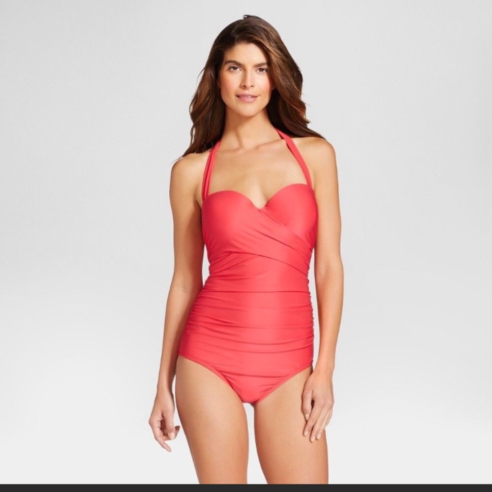 Brand new coral one piece