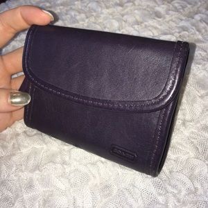 Dark purple Coach wallet