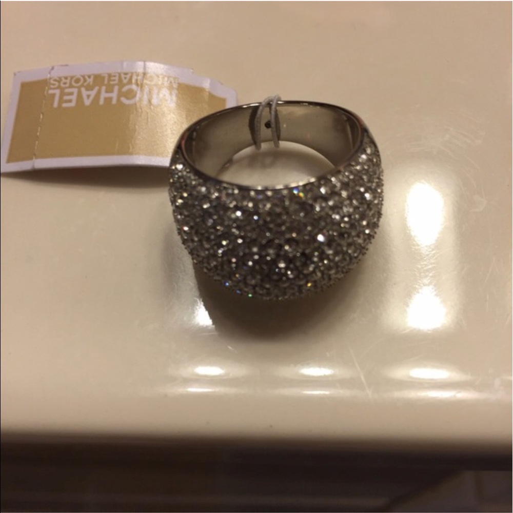 Beautiful Crystal MK Ring