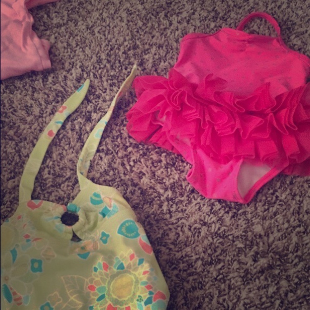 One piece bathing suits!