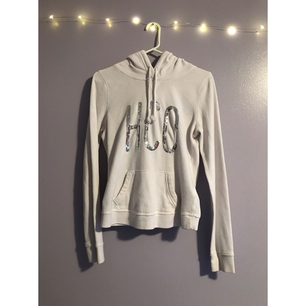 Hollister hoodie with sequins