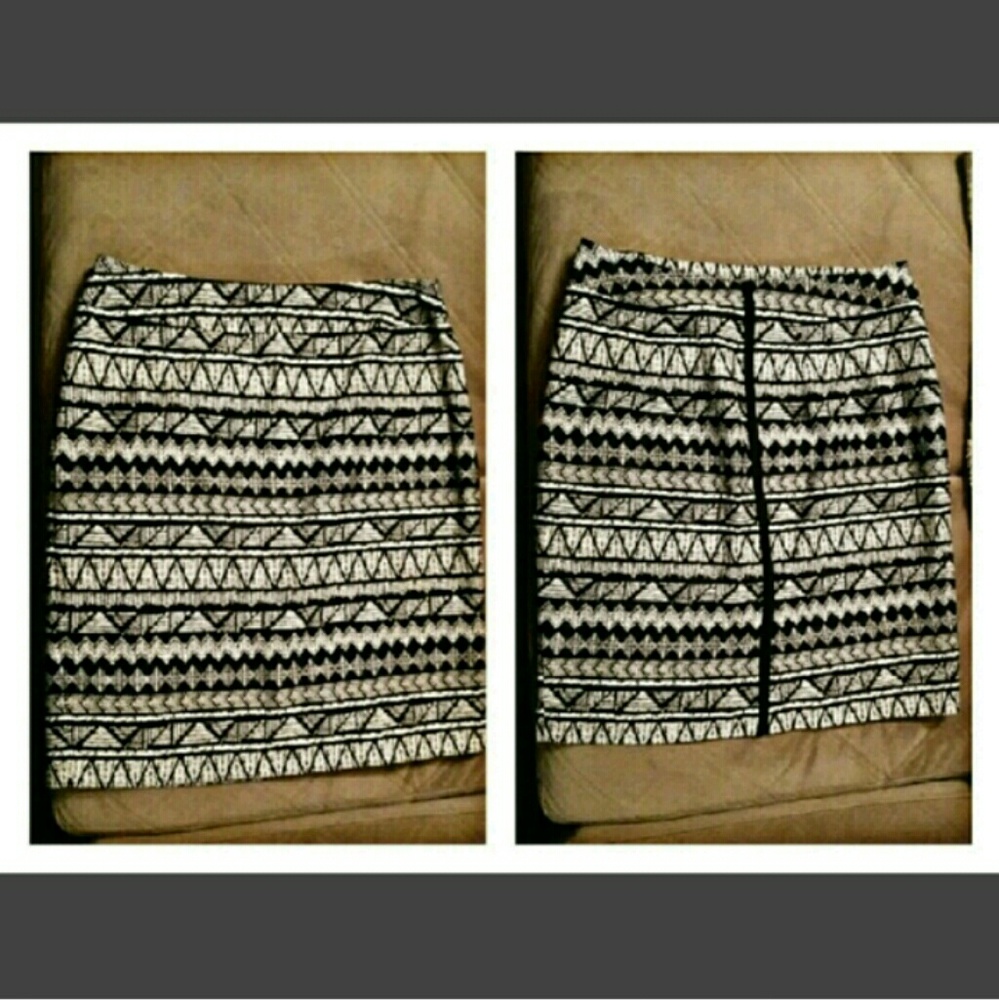 KENAR Tribal print pencil skirt