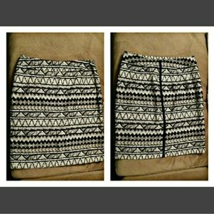 KENAR Tribal print pencil skirt